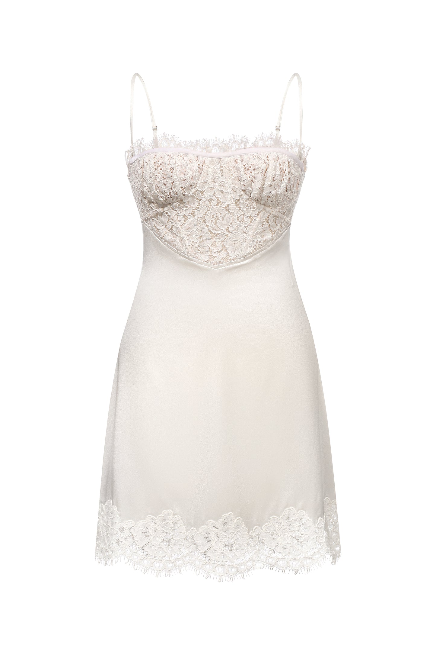VITALIIA WHITE SILK DRESS