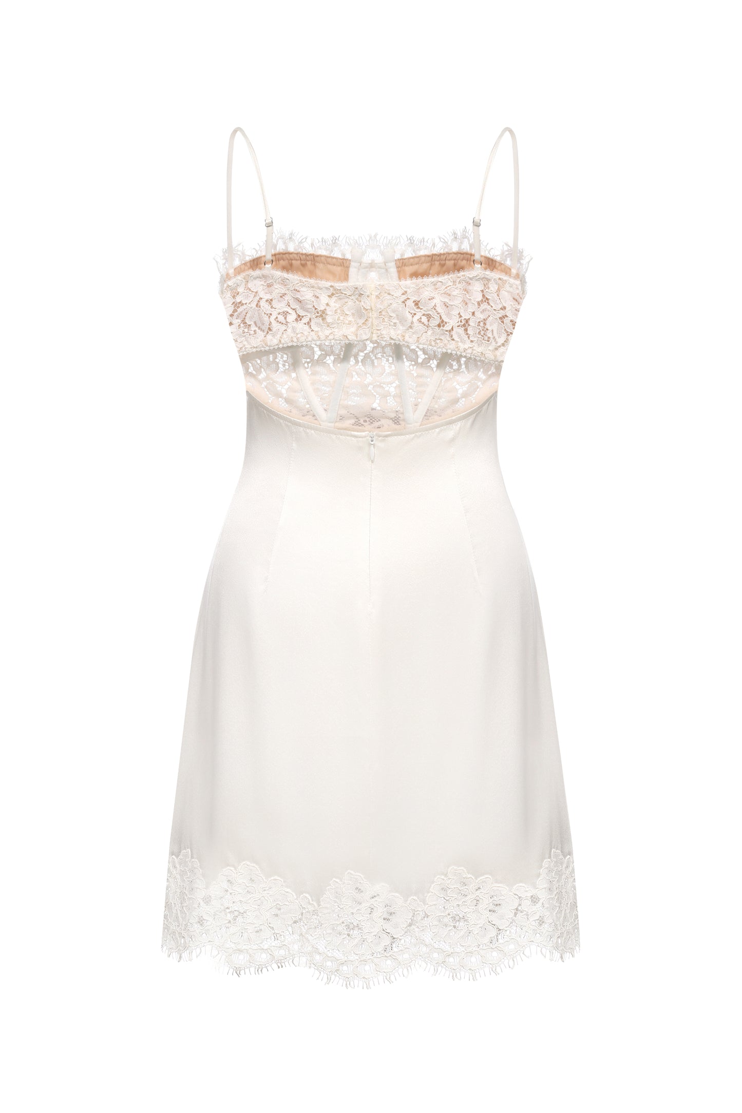 VITALIIA WHITE SILK DRESS
