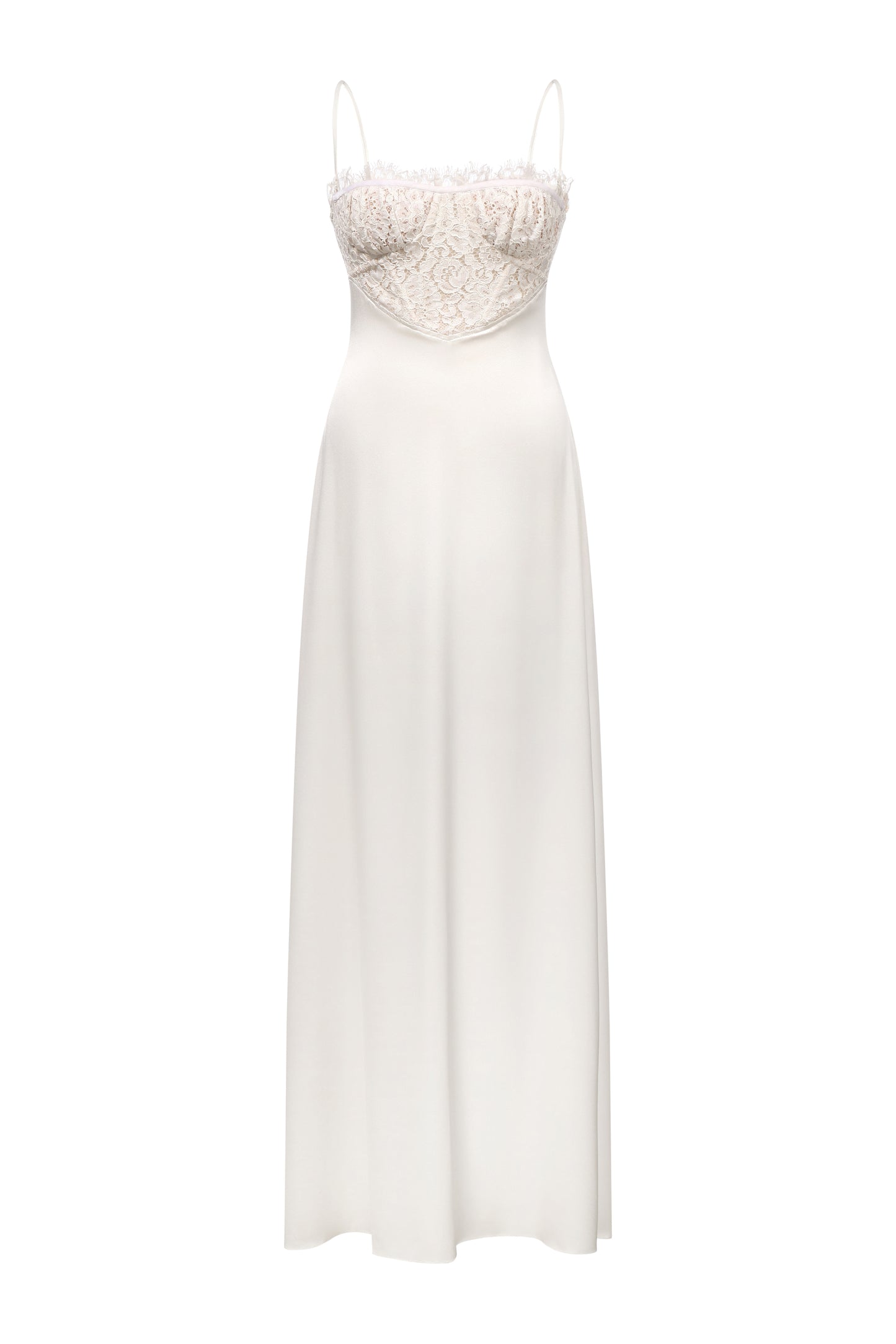 LEELA WHITE SILK DRESS
