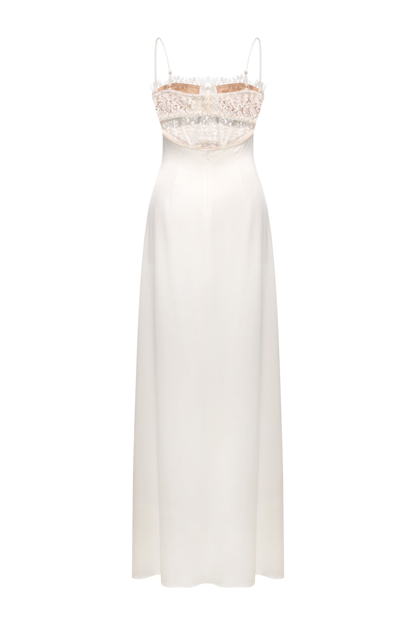 LEELA WHITE SILK DRESS