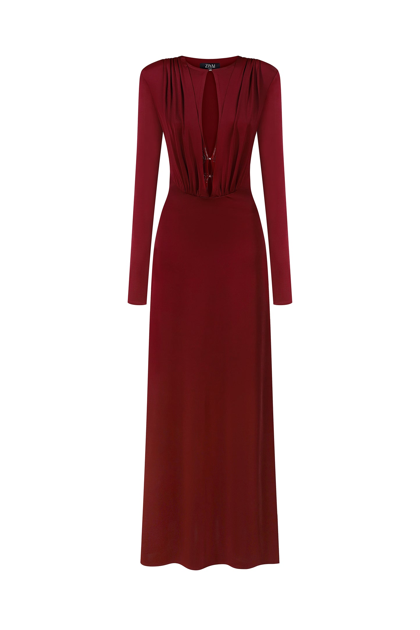 VONA DRESS BURGUNDI