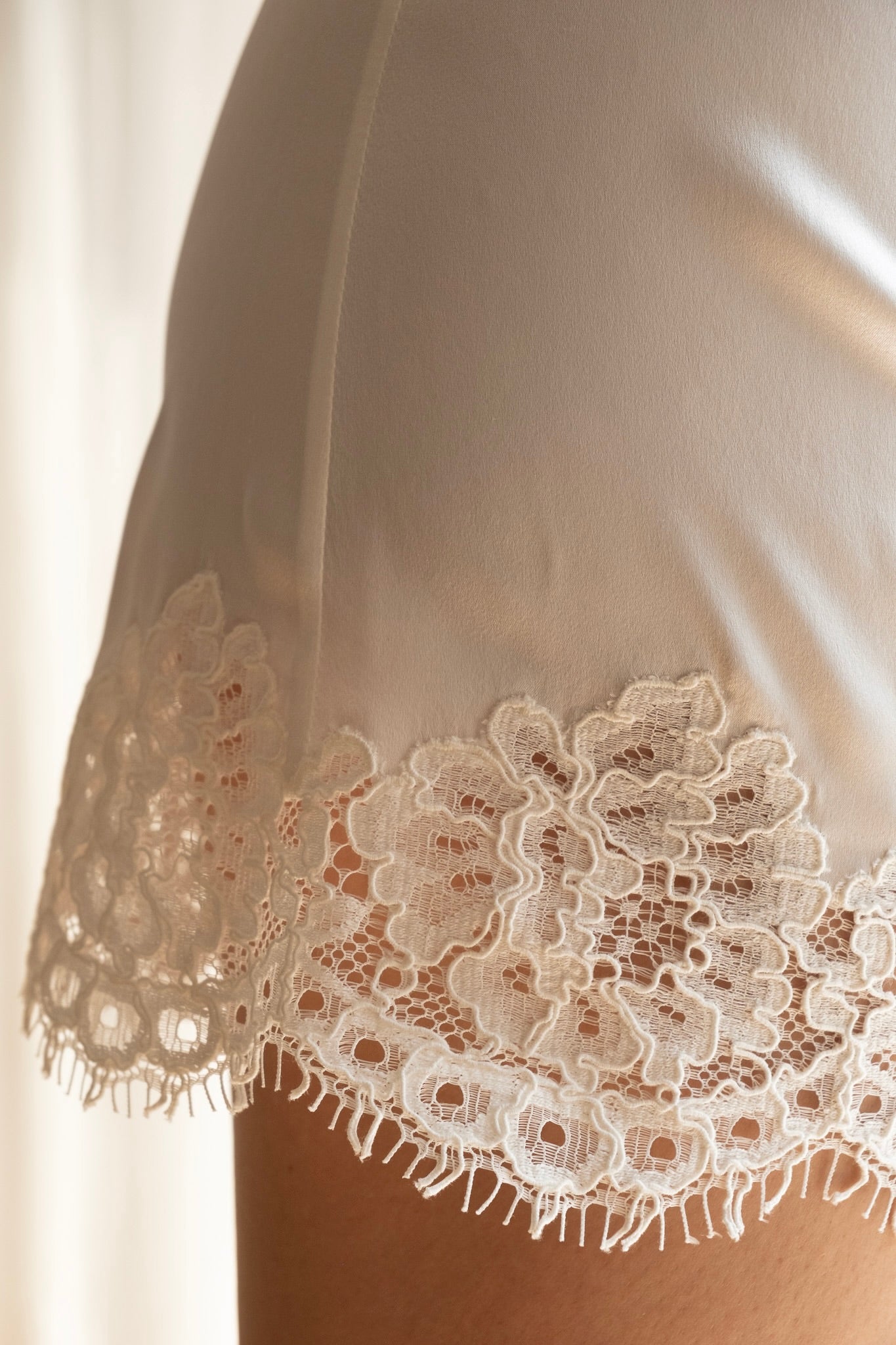 VITALIIA WHITE SILK DRESS