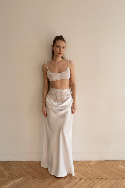 GAIA WHITE SKIRT